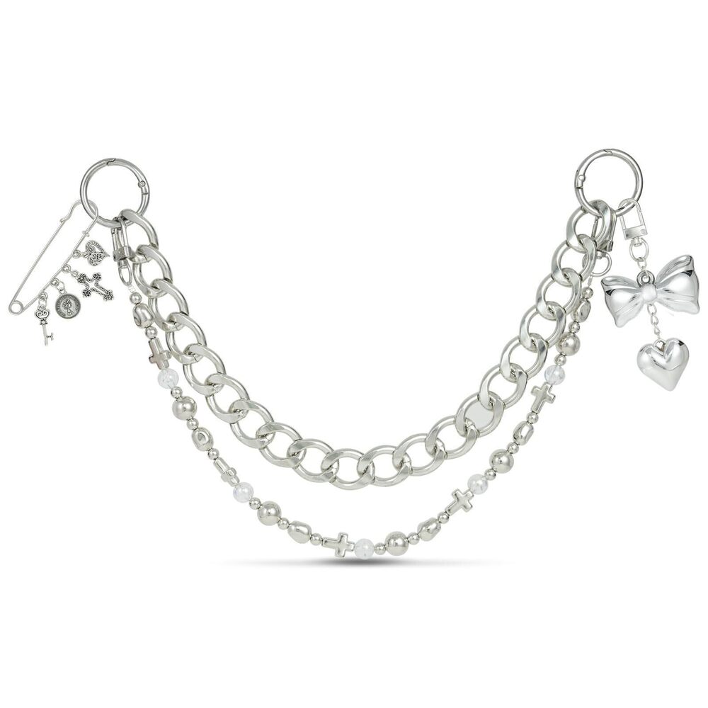 1962 Original 4 in 1 Silver Bag Charms, Bow Bag Charm, Purse Charms, Purse
